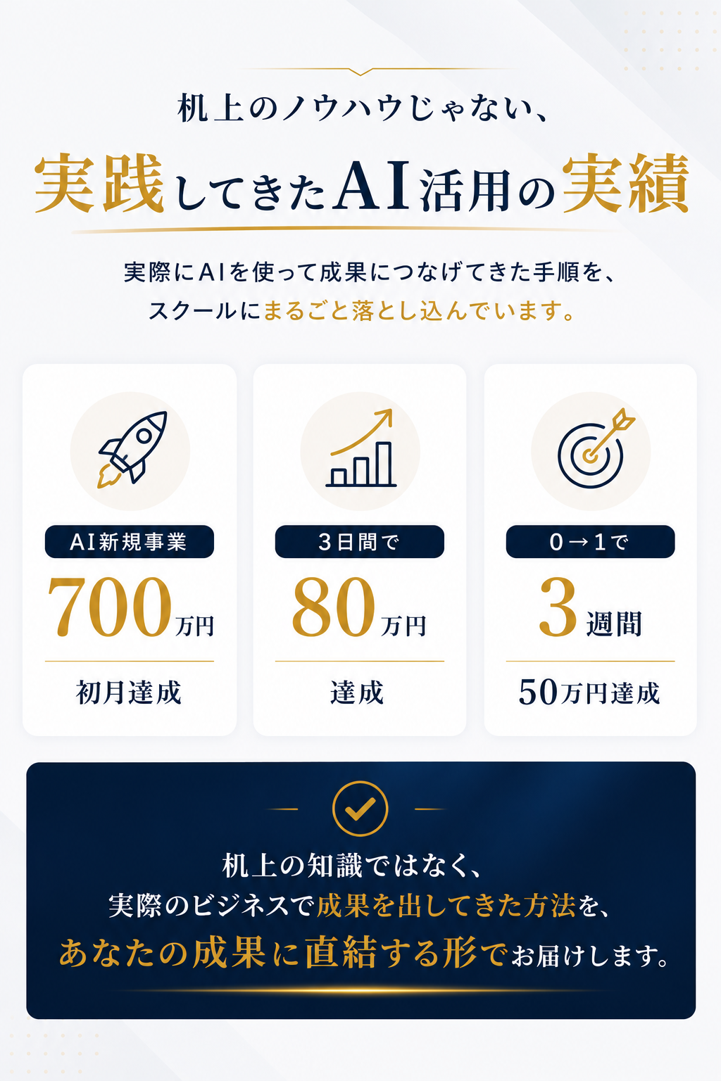 机上のノウハウじゃない、実践してきたAI活用の実績